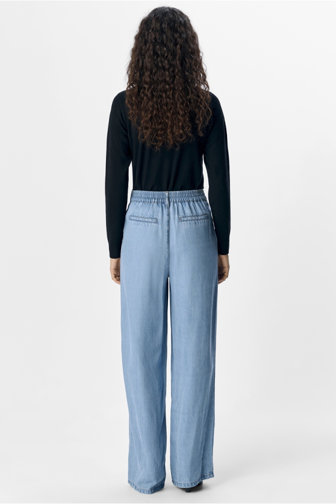 OBJFRAME LISA WIDE MW PANTS NOOS 23045548 LIGHT BLUE DENIM